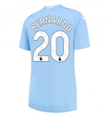 Manchester City Bernardo Silva #20 Primera Equipación Mujer 2023-24 Manga Corta